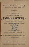 view Sales catalogue: Robinson Fisher and Co