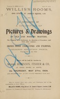 view Sales catalogue: Robinson Fisher and Co