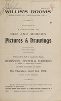 view Sales catalogue: Robinson Fisher and Co