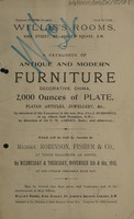 view Sales catalogue: Robinson Fisher and Co