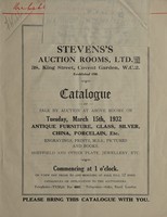 view Sales catalogue: Stevens