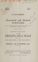 view Sales catalogue: Phillips, Son and Neale