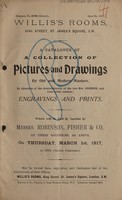 view Sales catalogue: Robinson Fisher and Co