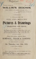 view Sales catalogue: Robinson Fisher and Co