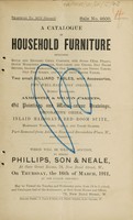 view Sales catalogue: Phillips, Son and Neale