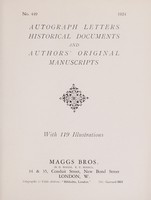 view Sales catalogue 449: Maggs Bros