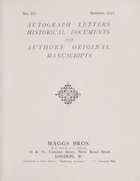 view Sales catalogue 451: Maggs Bros