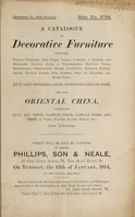 view Sales catalogue: Phillips, Son and Neale