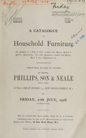 view Sales catalogue: Phillips, Son and Neale