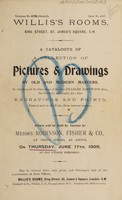 view Sales catalogue: Robinson Fisher and Co