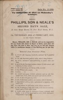 view Sales catalogue: Phillips, Son and Neale