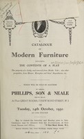 view Sales catalogue: Phillips, Son and Neale