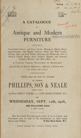 view Sales catalogue: Phillips, Son and Neale