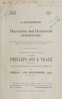 view Sales catalogues: Phillips, Son and Neale