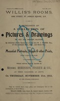 view Sales catalogue: Robinson Fisher and Co