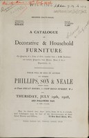 view Sales catalogue: Phillips, Son and Neale