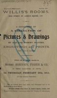 view Sales catalogue: Robinson Fisher and Co