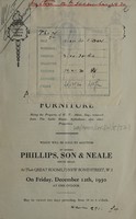 view Sales catalogue: Phillips, Son and Neale