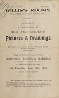 view Sales catalogue: Robinson Fisher and Co