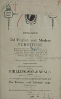 view Sales catalogue: Phillips, Son and Neale