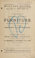 view Sales catalogue: Robinson Fisher and Co