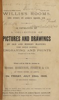 view Sales catalogue: Robinson Fisher and Co