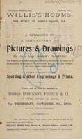 view Sales catalogue: Robinson Fisher and Co