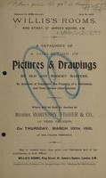 view Sales catalogue: Robinson Fisher and Co