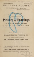 view Sales catalogue: Robinson Fisher and Co