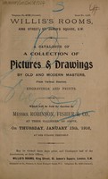 view Sales catalogue: Robinson Fisher and Co