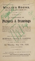 view Sales catalogue: Robinson Fisher and Co