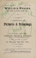 view Sales catalogue: Robinson Fisher and Co