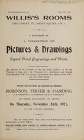 view Sales catalogue: Robinson Fisher and Co