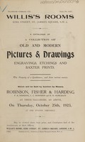 view Sales catalogue: Robinson Fisher and Co