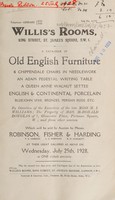 view Sales catalogue: Robinson Fisher and Co