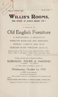 view Sales catalogue: Robinson Fisher and Co