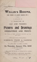 view Sales catalogue: Robinson Fisher and Co