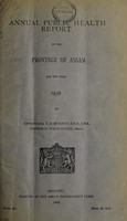 view Annual sanitary report of the Province of Assam.