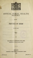 view Annual sanitary report of the Province of Assam.