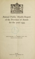 view Annual sanitary report of the Province of Assam.