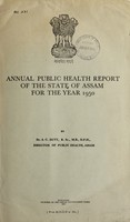 view Annual sanitary report of the Province of Assam.