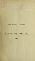 view The medical report for the State of Perak.