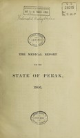 view The medical report for the State of Perak.