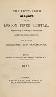 view Report of the London Fever Hospital, Liverpool Road, Islington, for the year ending 31st December 1857.