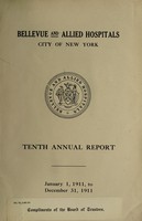 view Annual report : 1911 / Bellevue and Allied Hospitals.