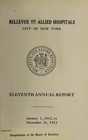 view Annual report : 1912 / Bellevue and Allied Hospitals.