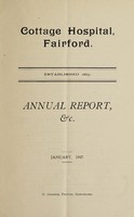 view Annual report &c : 1946 / Cottage Hospital, Fairford.