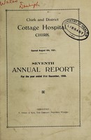 view Annual report : 1928 / Chirk and District Cottage Hospital.