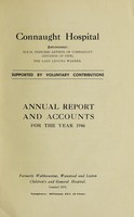 view Annual report and accounts : 1946 / Connaught Hospital.