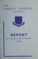 view Annual report : 1939 / Corbett Hospital, Stourbridge.